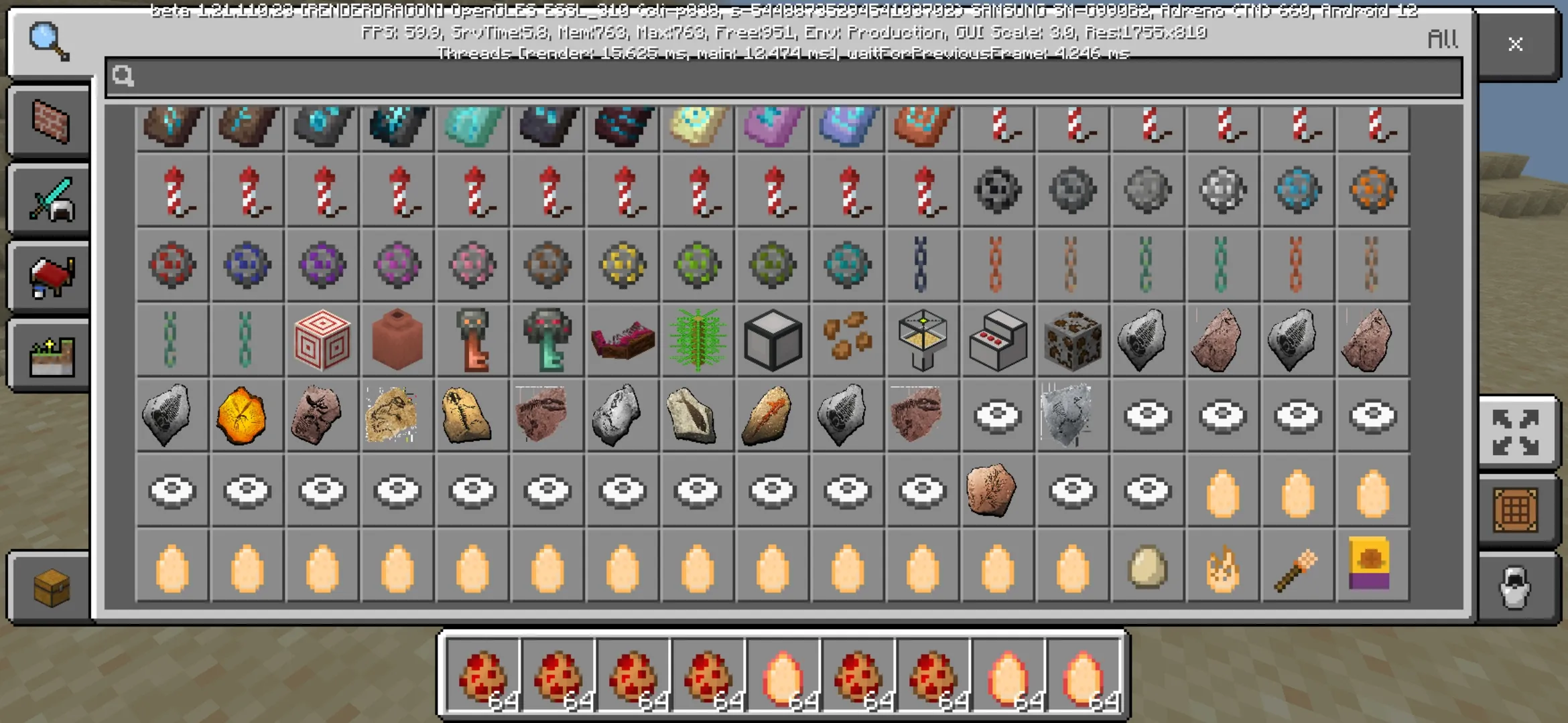 Items from Jurassic World Mod for Minecraft PE