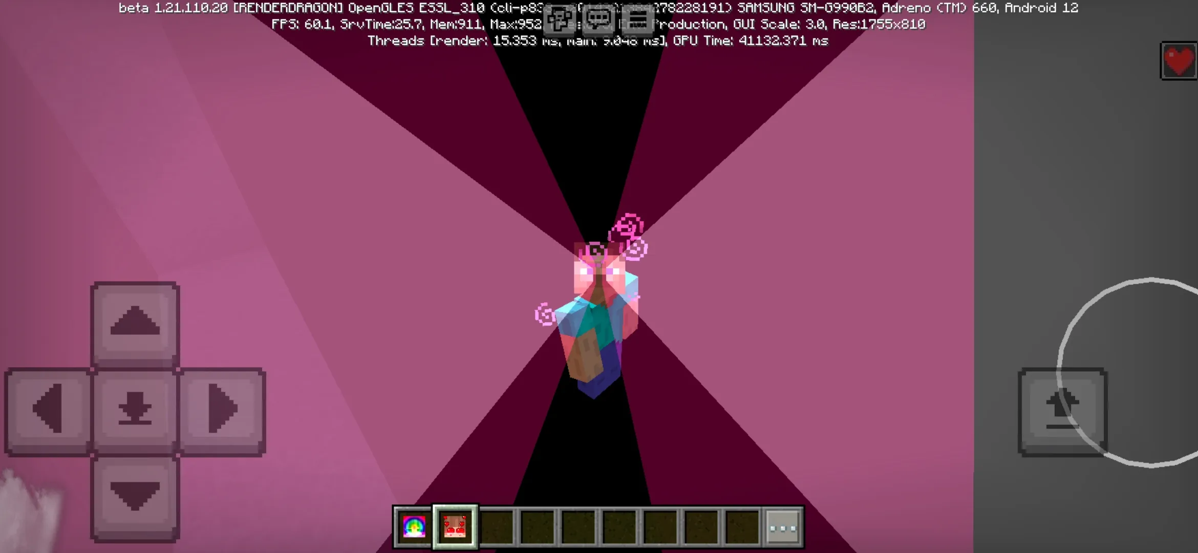 Laser Eyes Mod for Minecraft PE