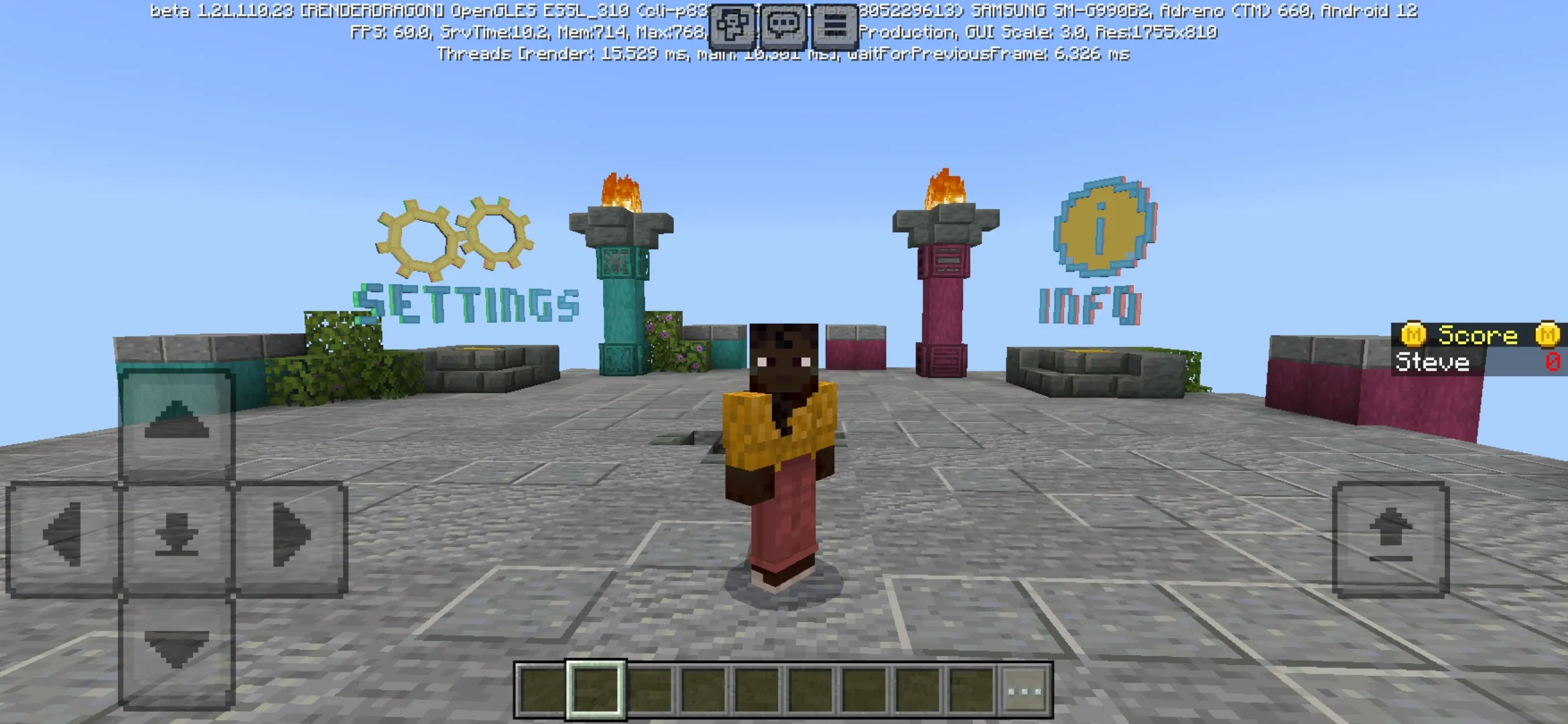 Lava Trust Fall Map for Minecraft PE