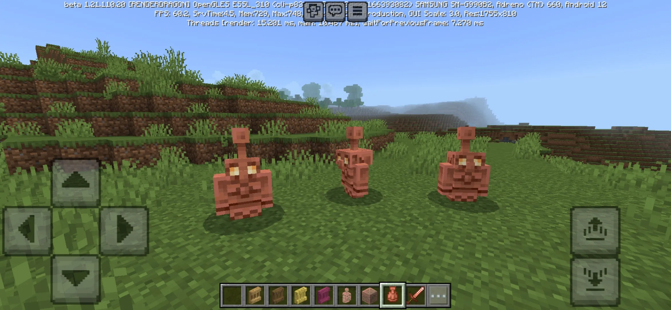 Mobs from Minecraft 1.21