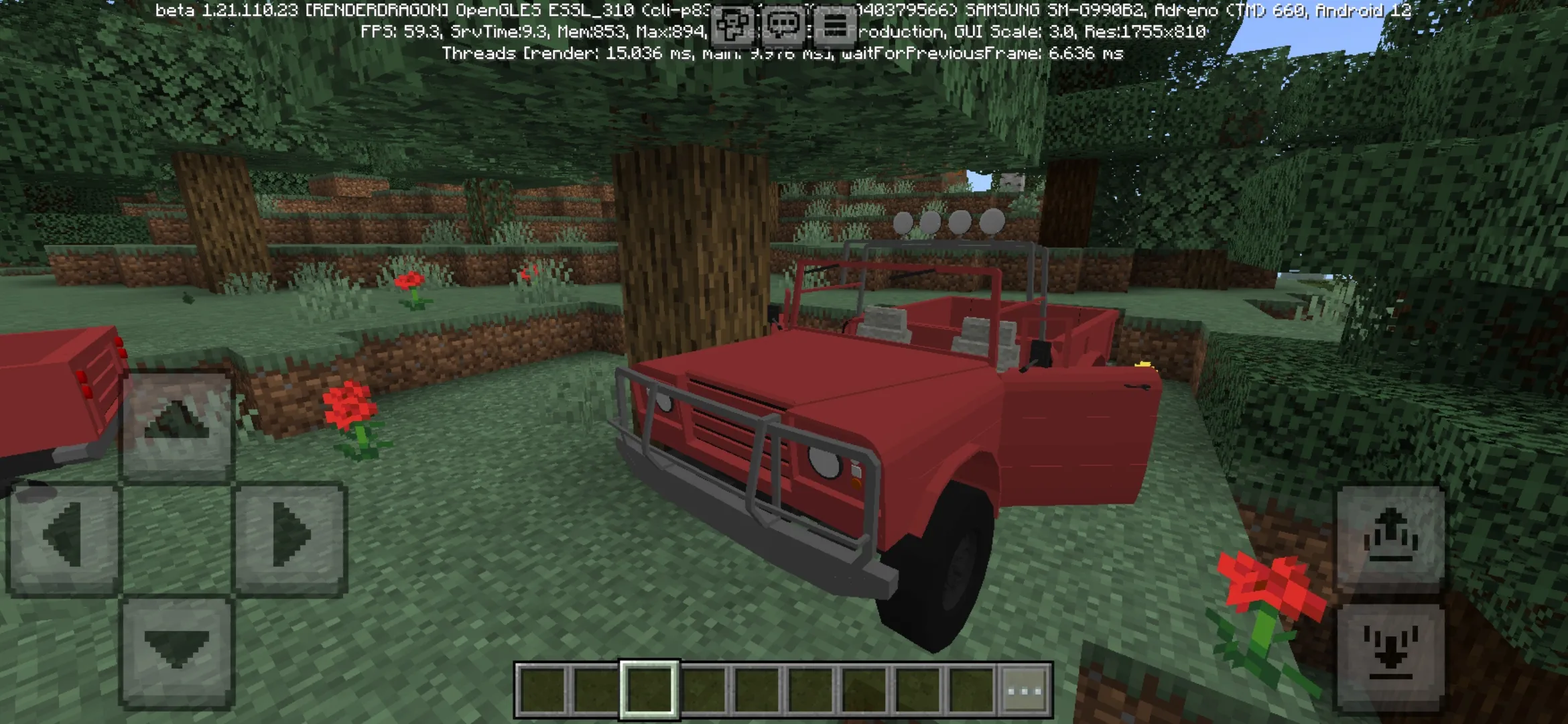 Open from Trevors Cars Mod for Minecraft PE