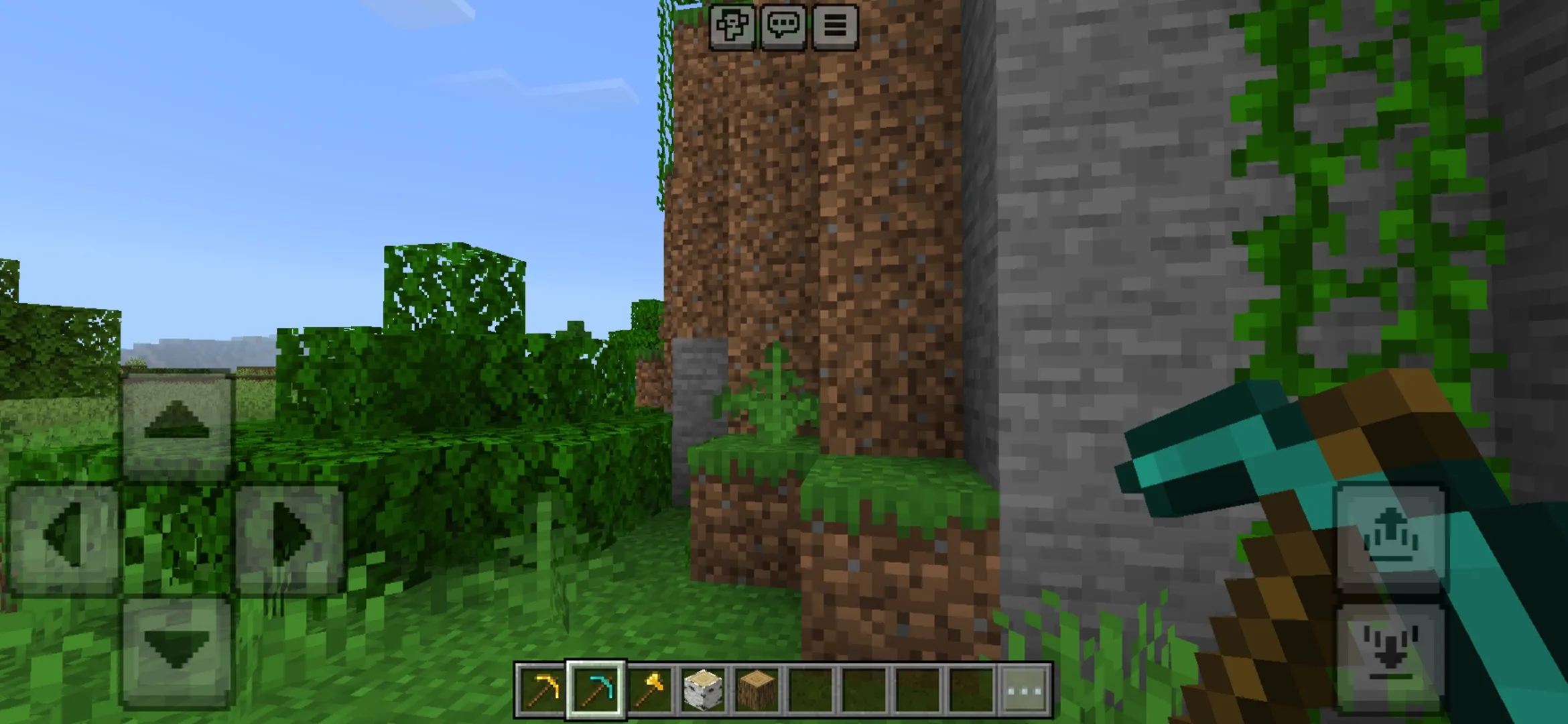 Pickaxe from Falling Tree Mod for Minecraft PE