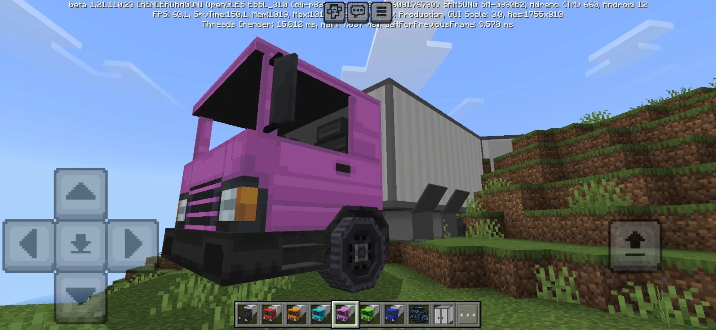 Pink from Truck Mod for Minecraft PE