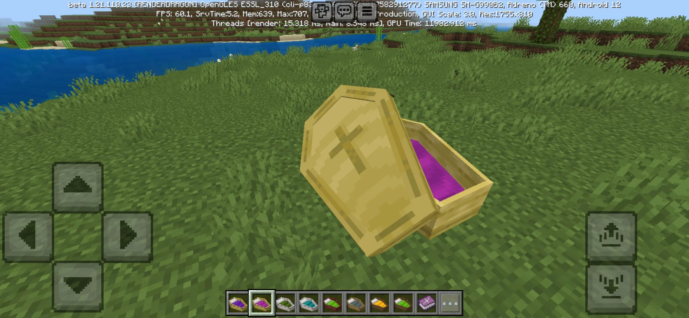 Purple from Sleeping Coffins Mod for Minecraft PE