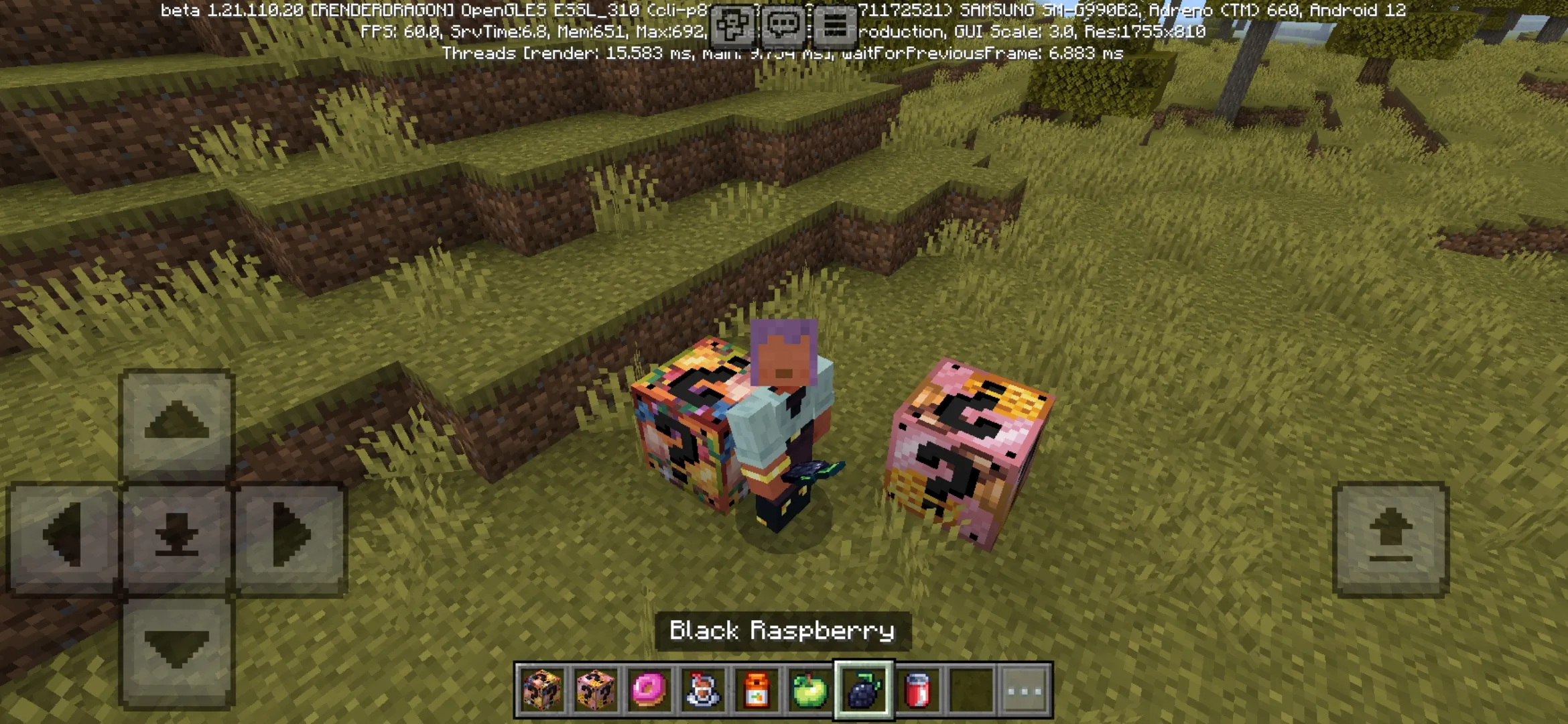Raspberry from Lucky Foods Mod for Minecraft PE