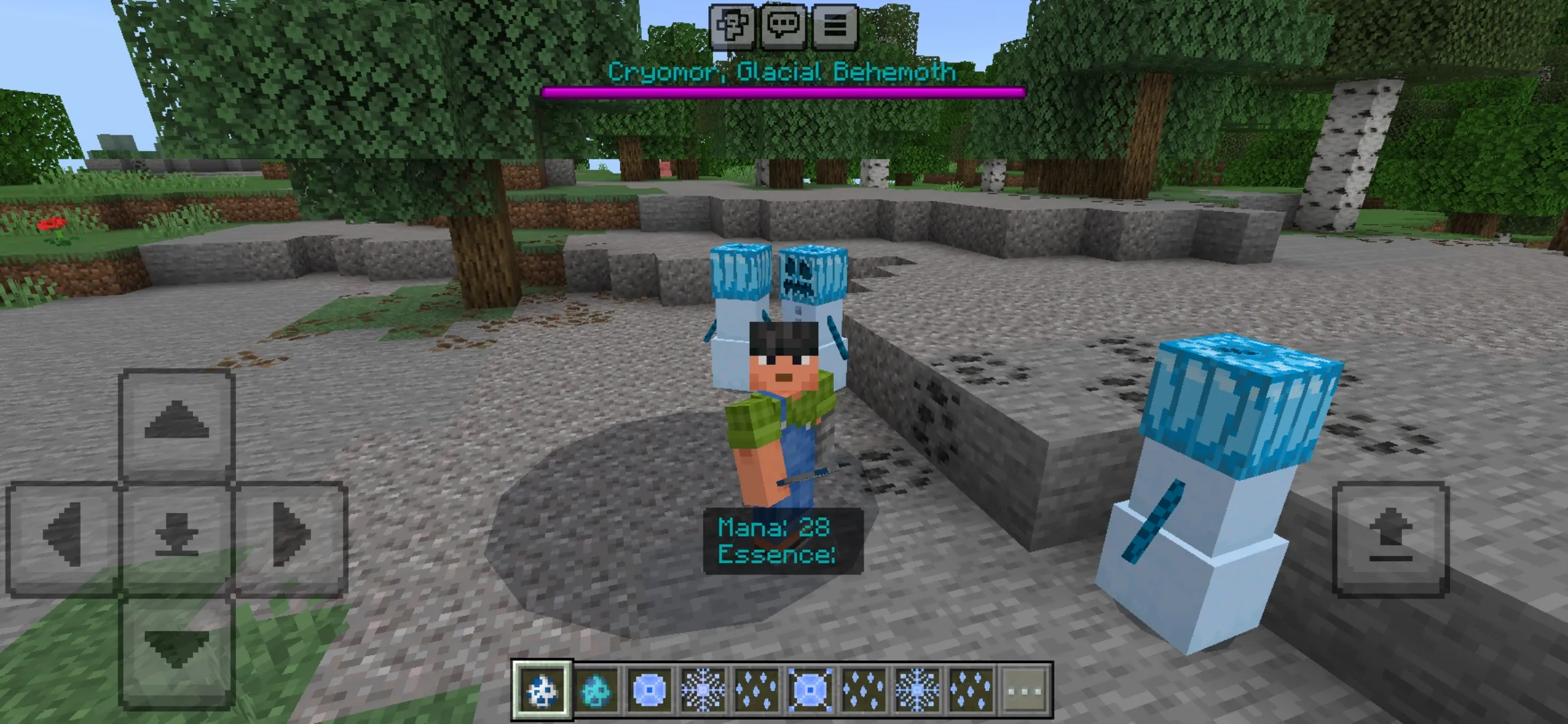 Snowman from Frost Magic Mod for Minecraft PE