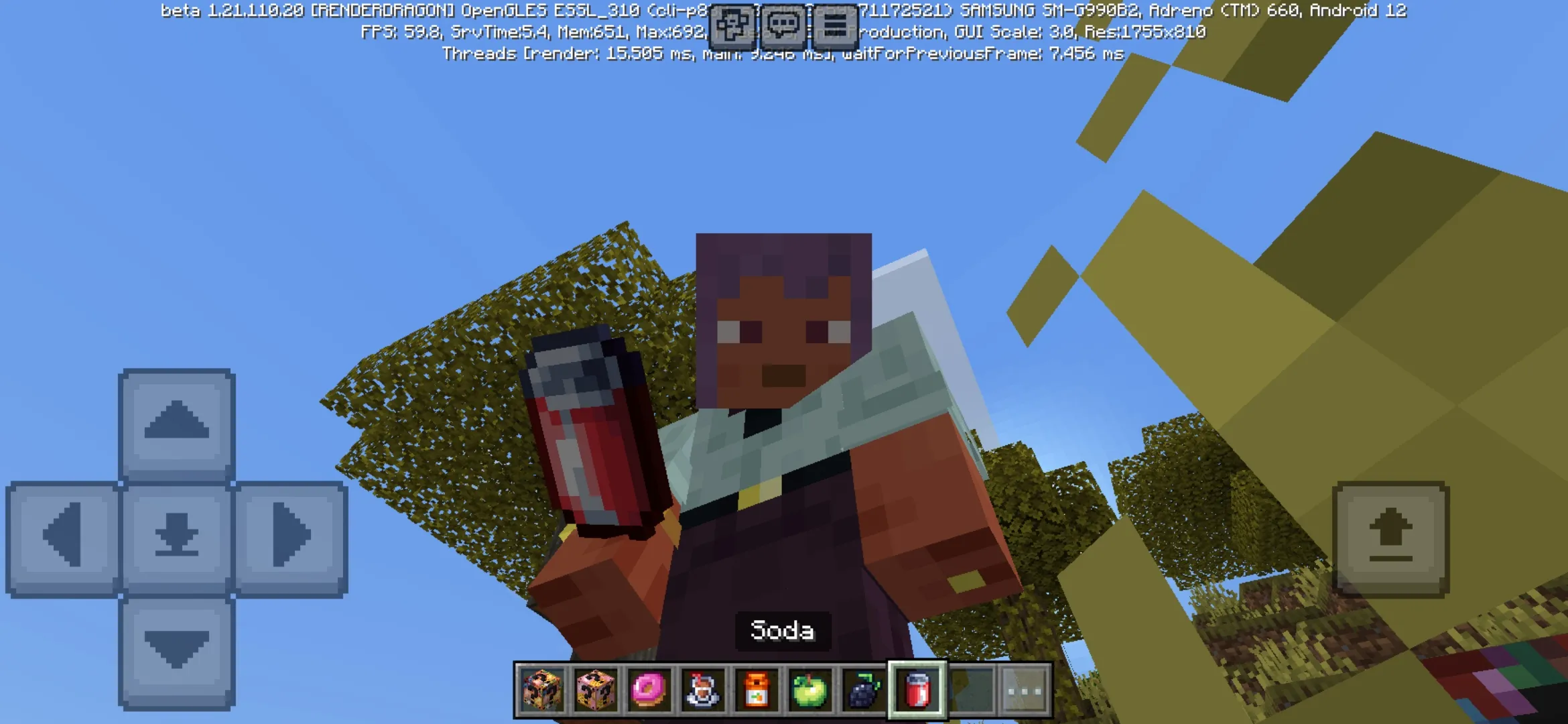 Soda from Lucky Foods Mod for Minecraft PE