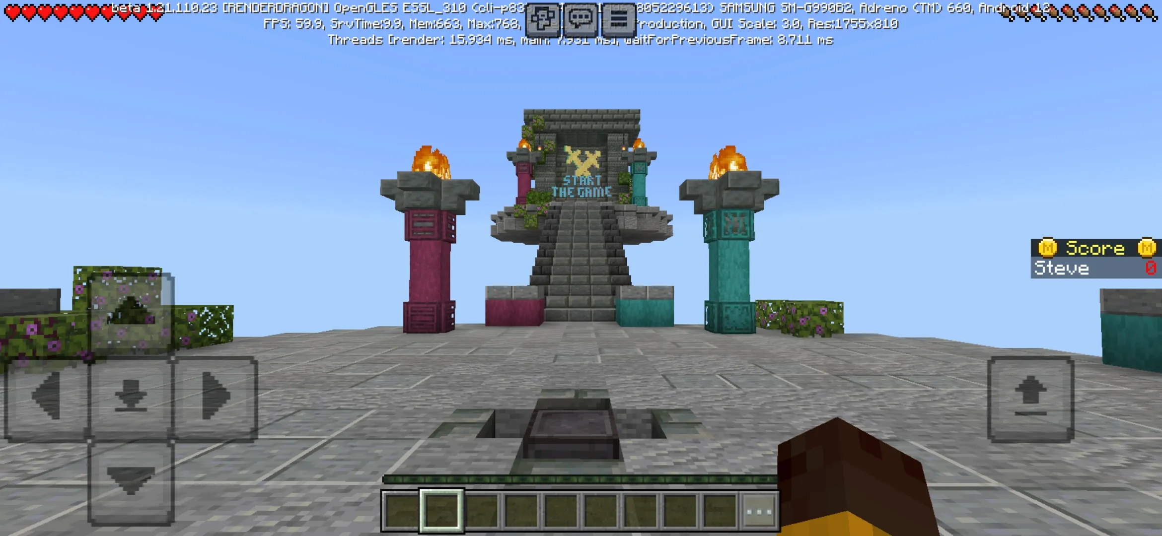 Start from Lava Trust Fall Map for Minecraft PE