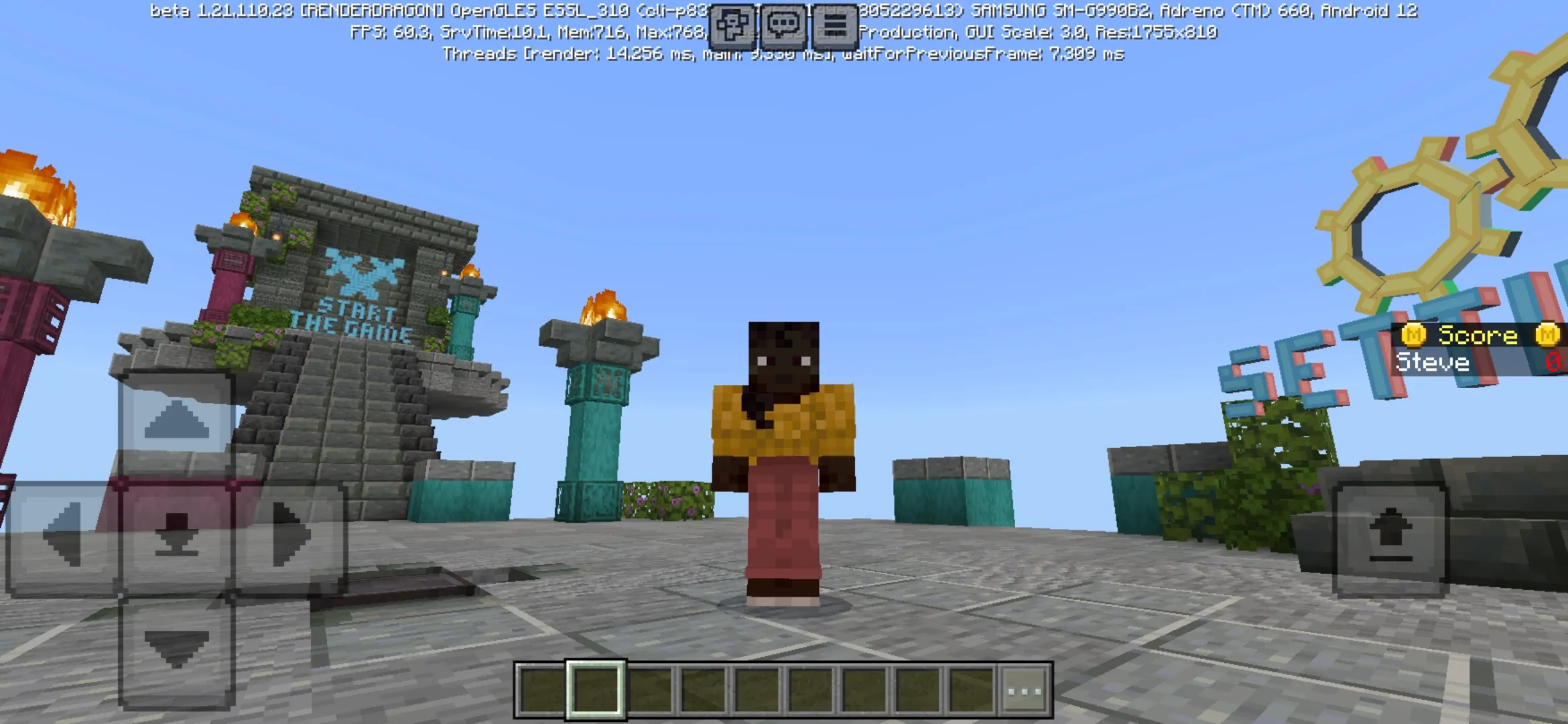 Territory from Lava Trust Fall Map for Minecraft PE