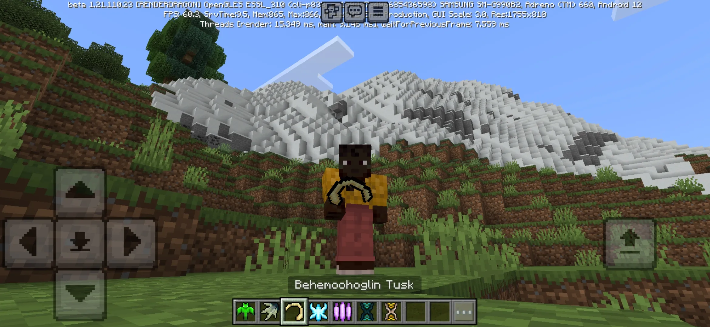 Tusk from Kaiju Craft Mod for Minecraft PE