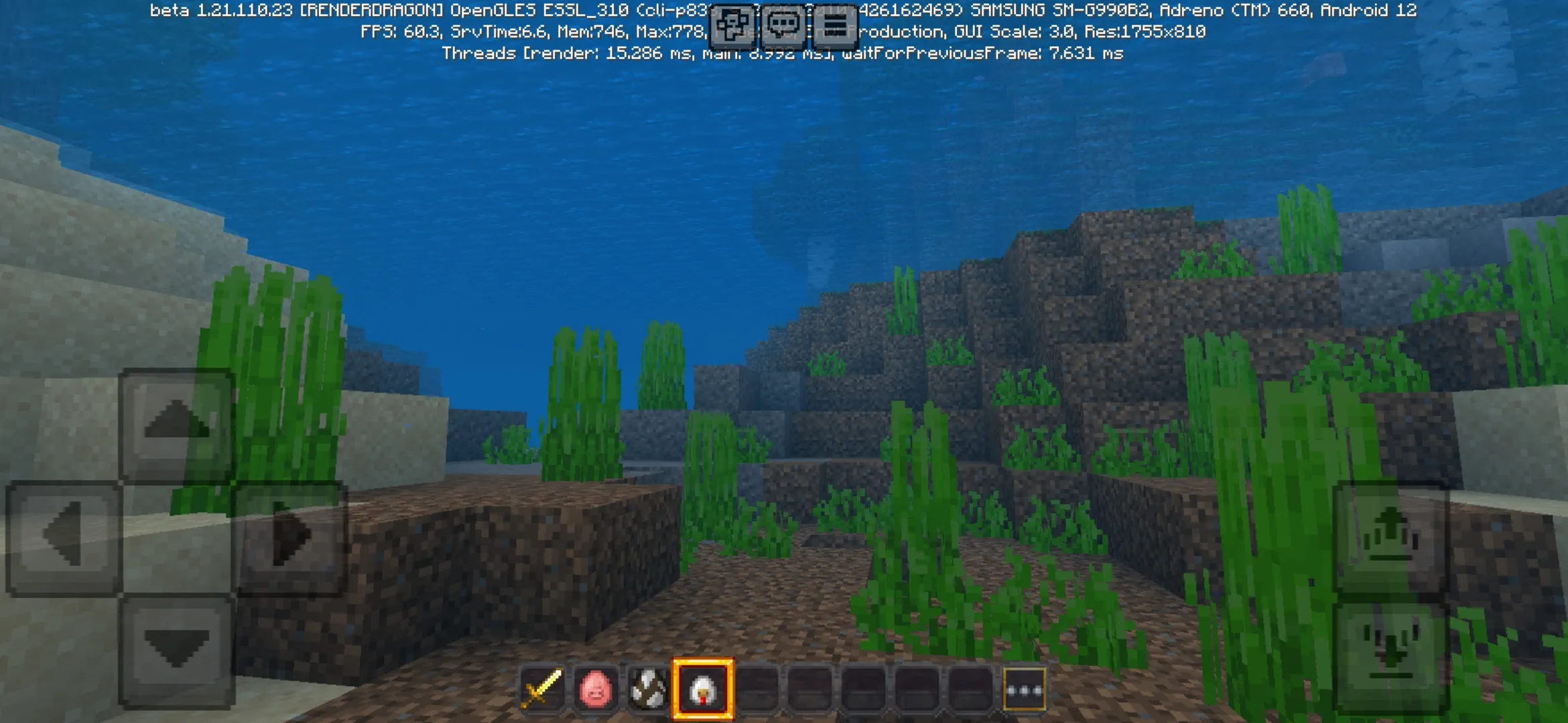 Underwater from Burger Drive Texture Pack for Minecraft PE