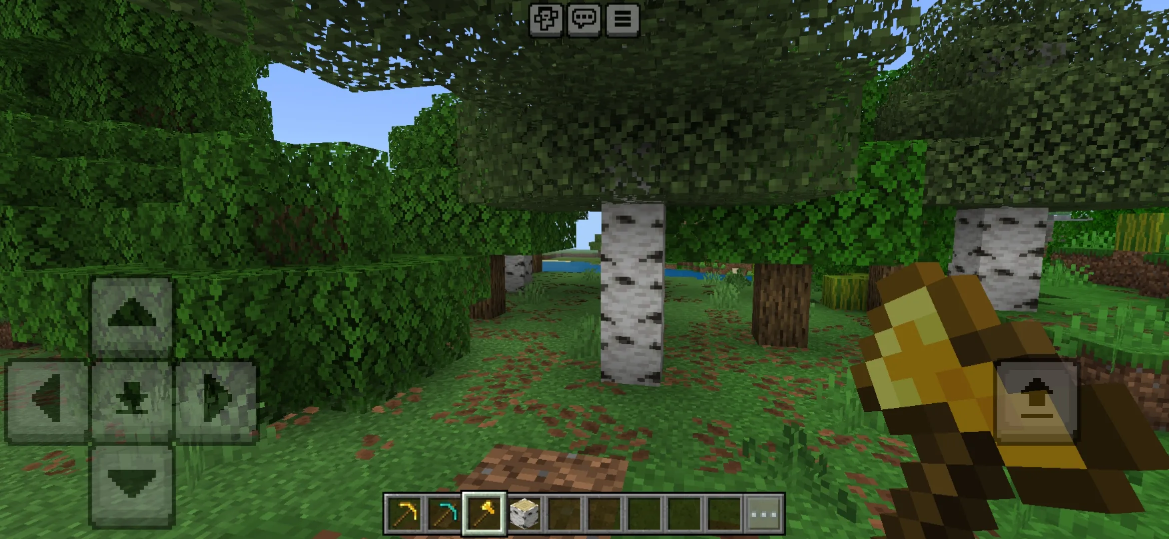 Use It from Falling Tree Mod for Minecraft PE