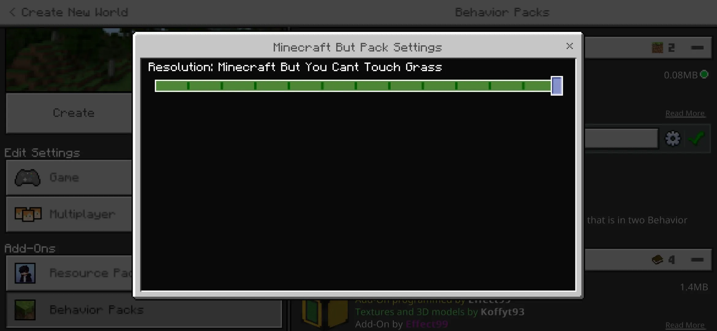 Variant from But the World Texture Pack for Minecraft PE