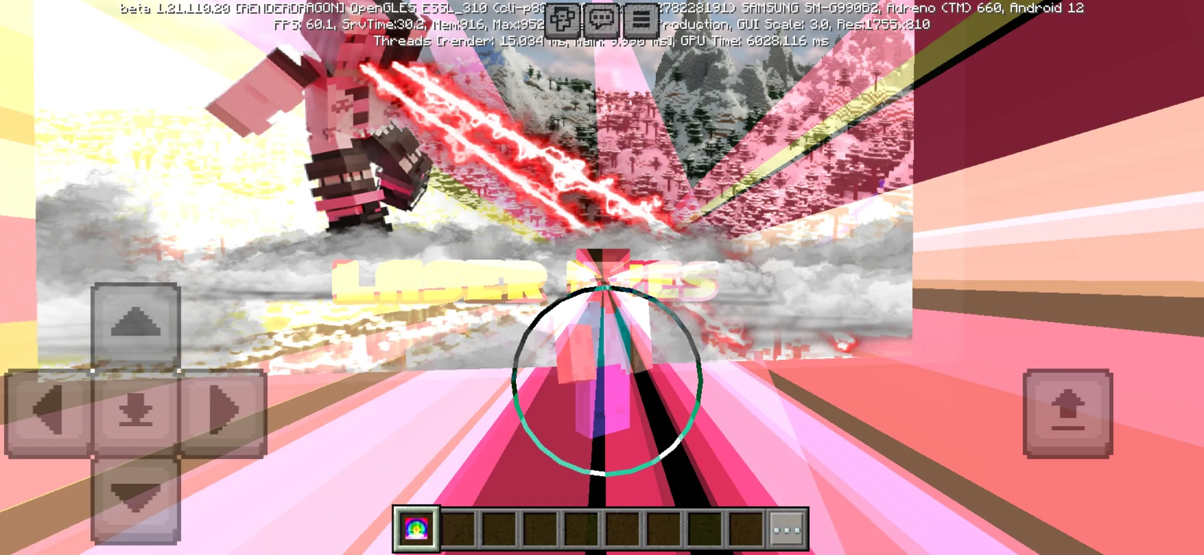 Variants from Laser Eyes Mod for Minecraft PE