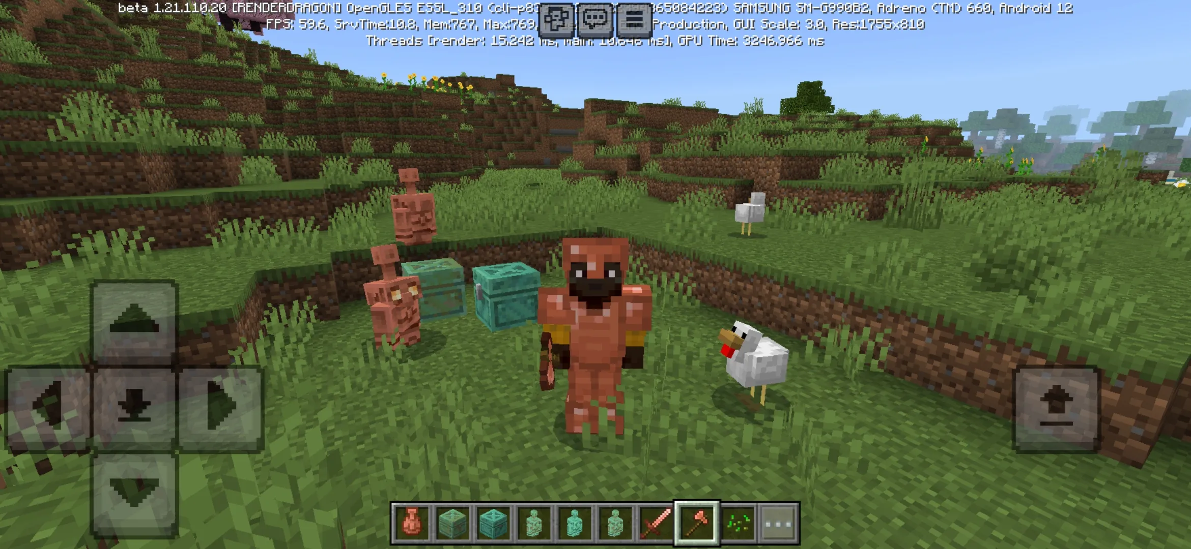 Copper Axe from Minecraft 1.21