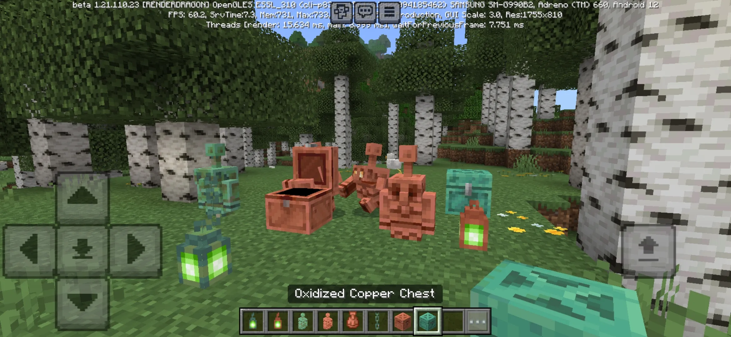 Copper Items from Minecraft 1.21