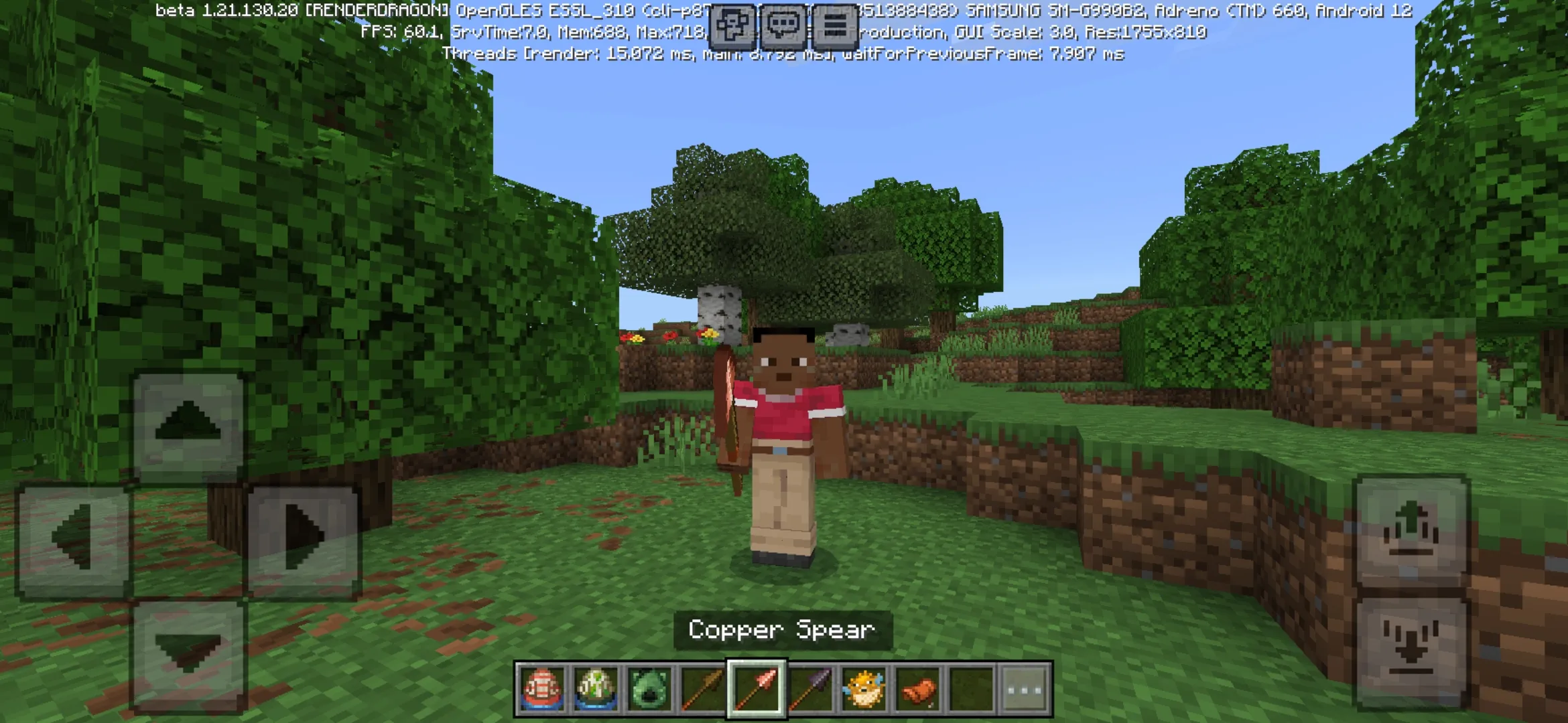 Copper Spear from Minecraft 1.21