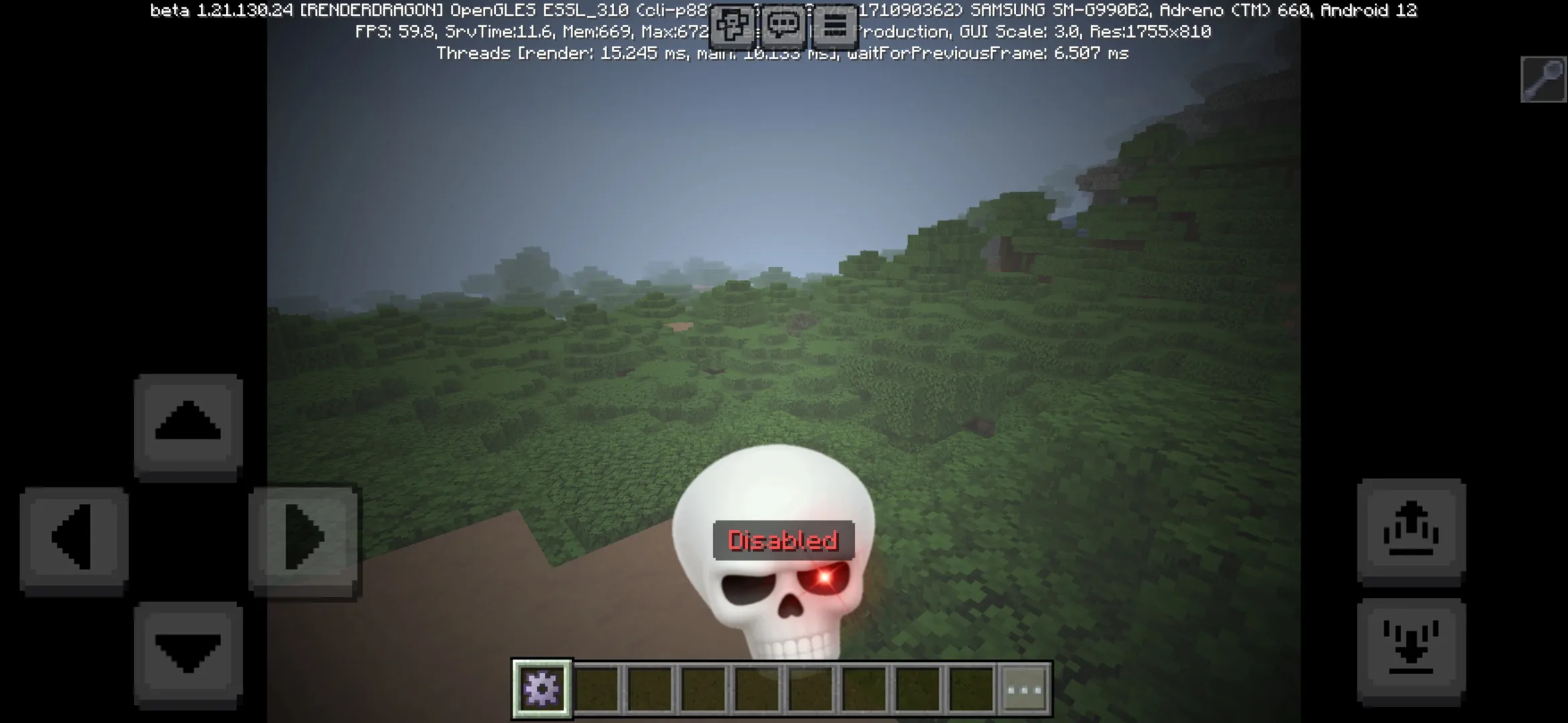 Disabled from Phonk Edit Mod for Minecraft PE