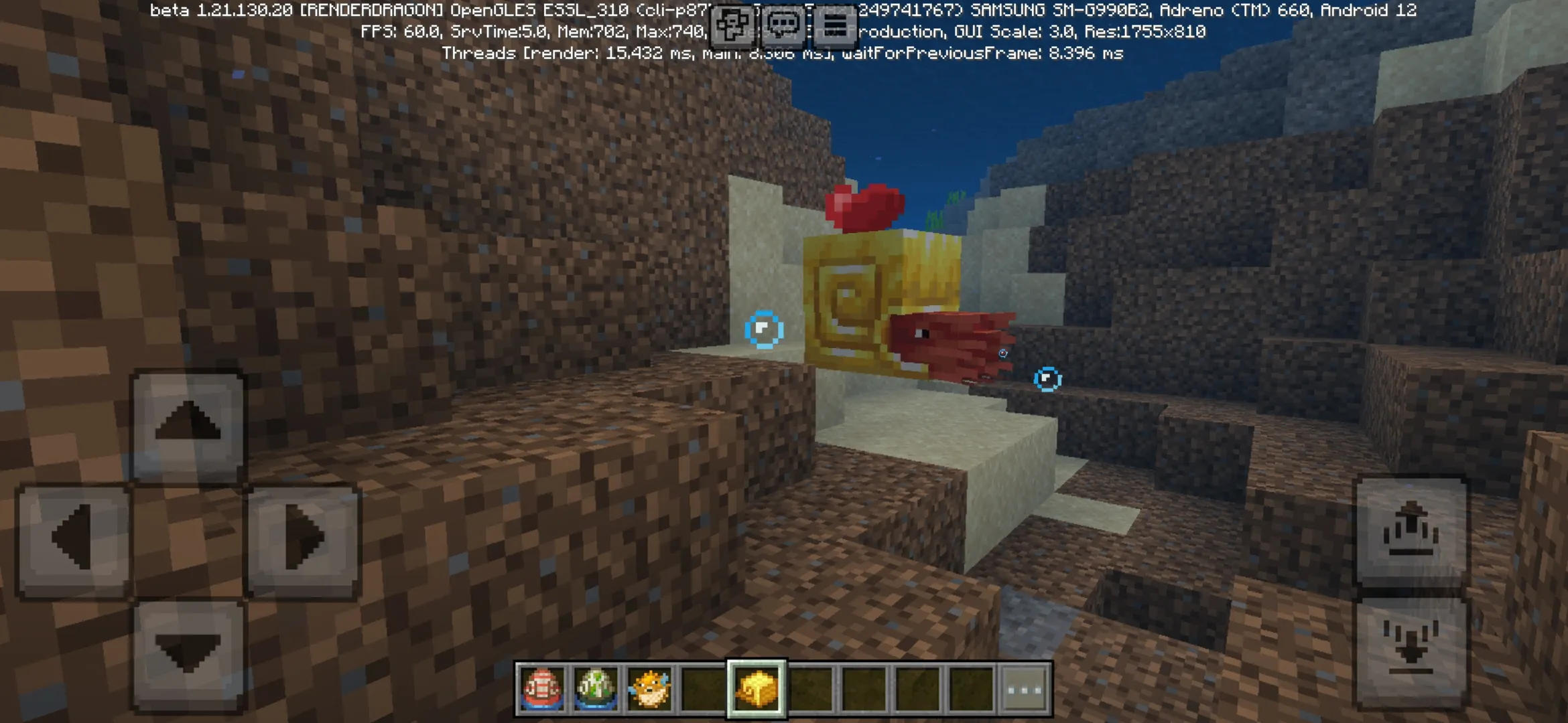 Equiped from Minecraft PE 1.21