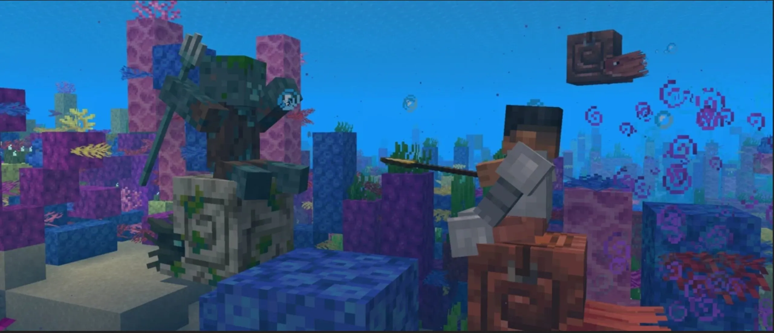 Fight Nautilus from Minecraft 1.21