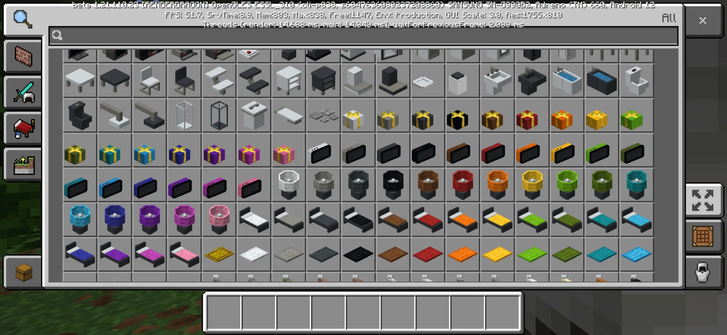 Inventory from Mr CrayFish Furniture Mod for Minecraft PE