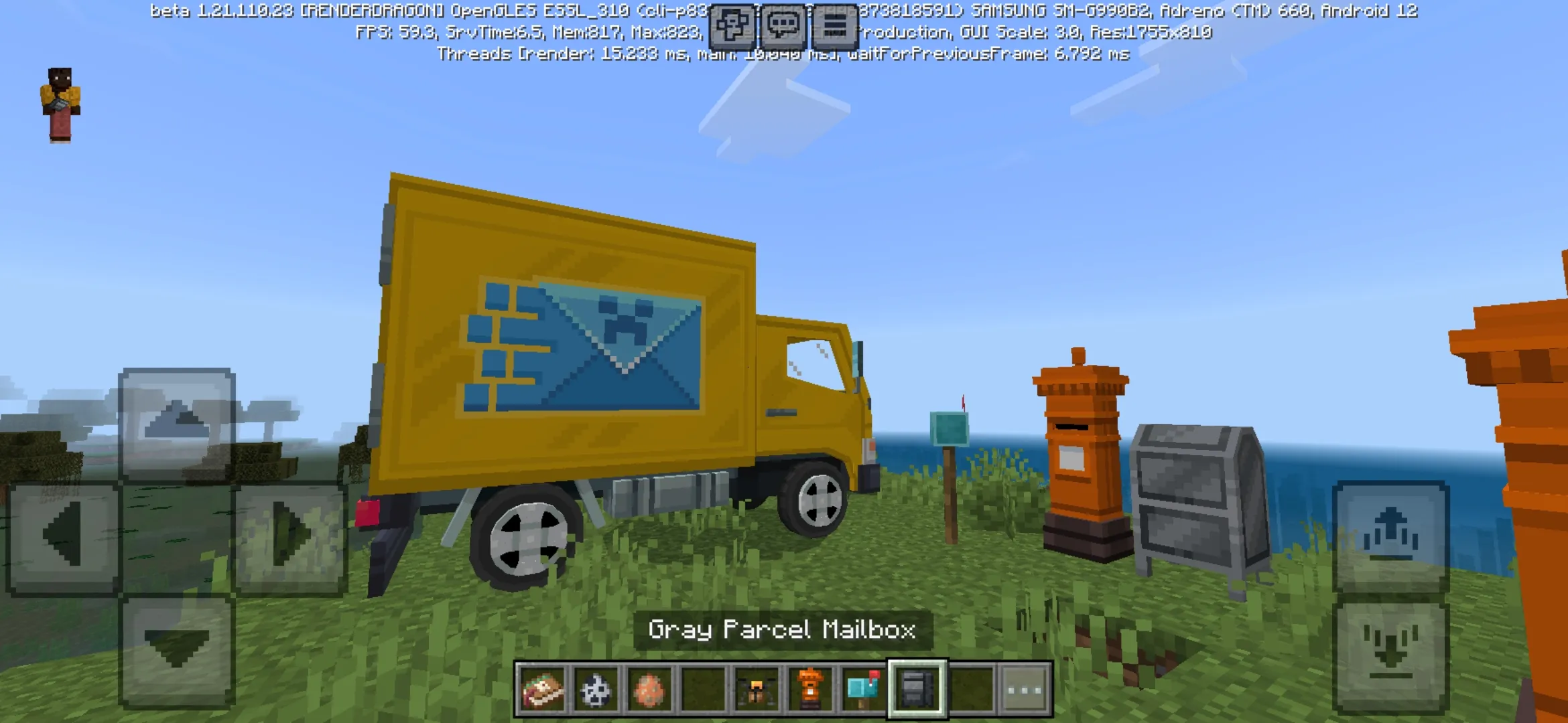 Items from Shipping Mod for Minecraft PE