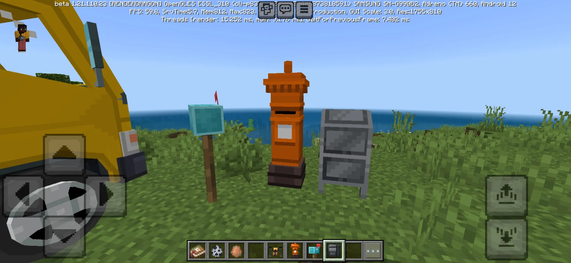 Mailboxes from Shipping Mod for Minecraft PE