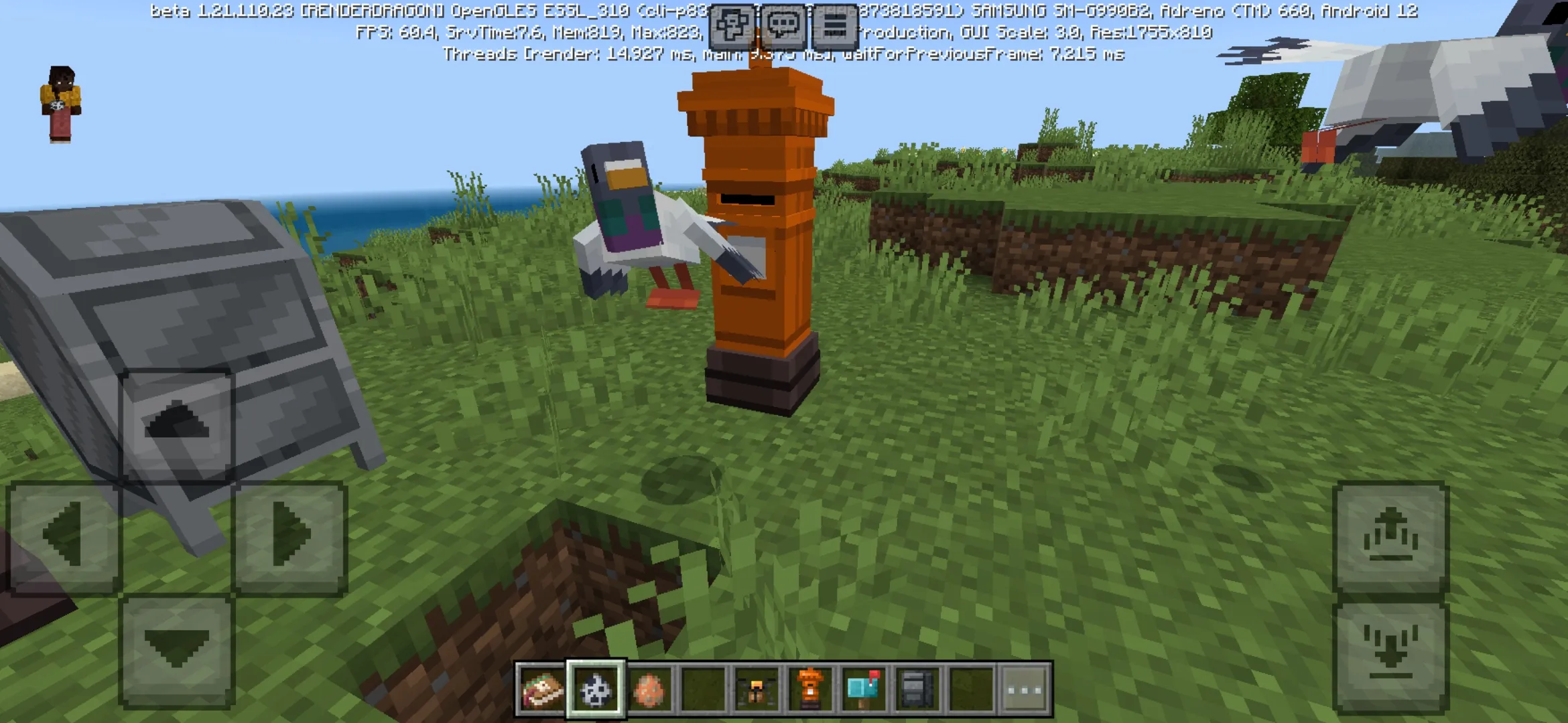 Pigeon from Shipping Mod for Minecraft PE