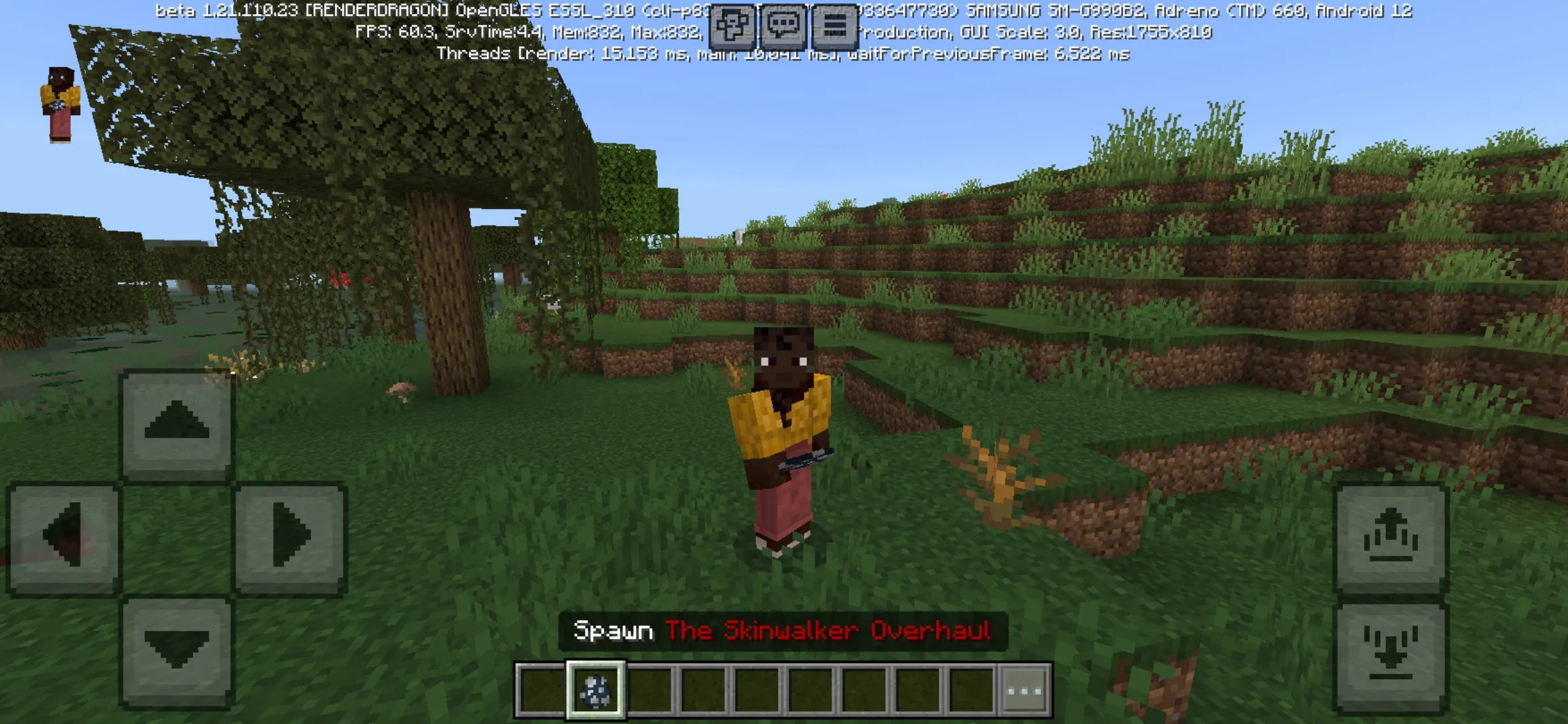 Spawn from Skinwalker Mod for Minecraft PE
