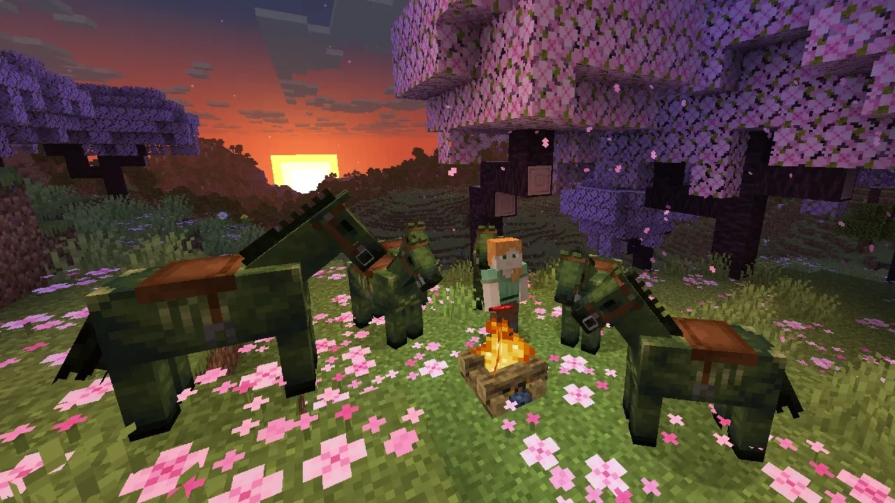 Zombie Horses from Minecraft 1.21