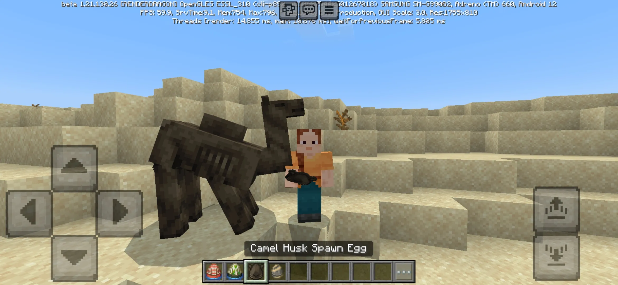 Camel Husk from Minecraft PE 1.21