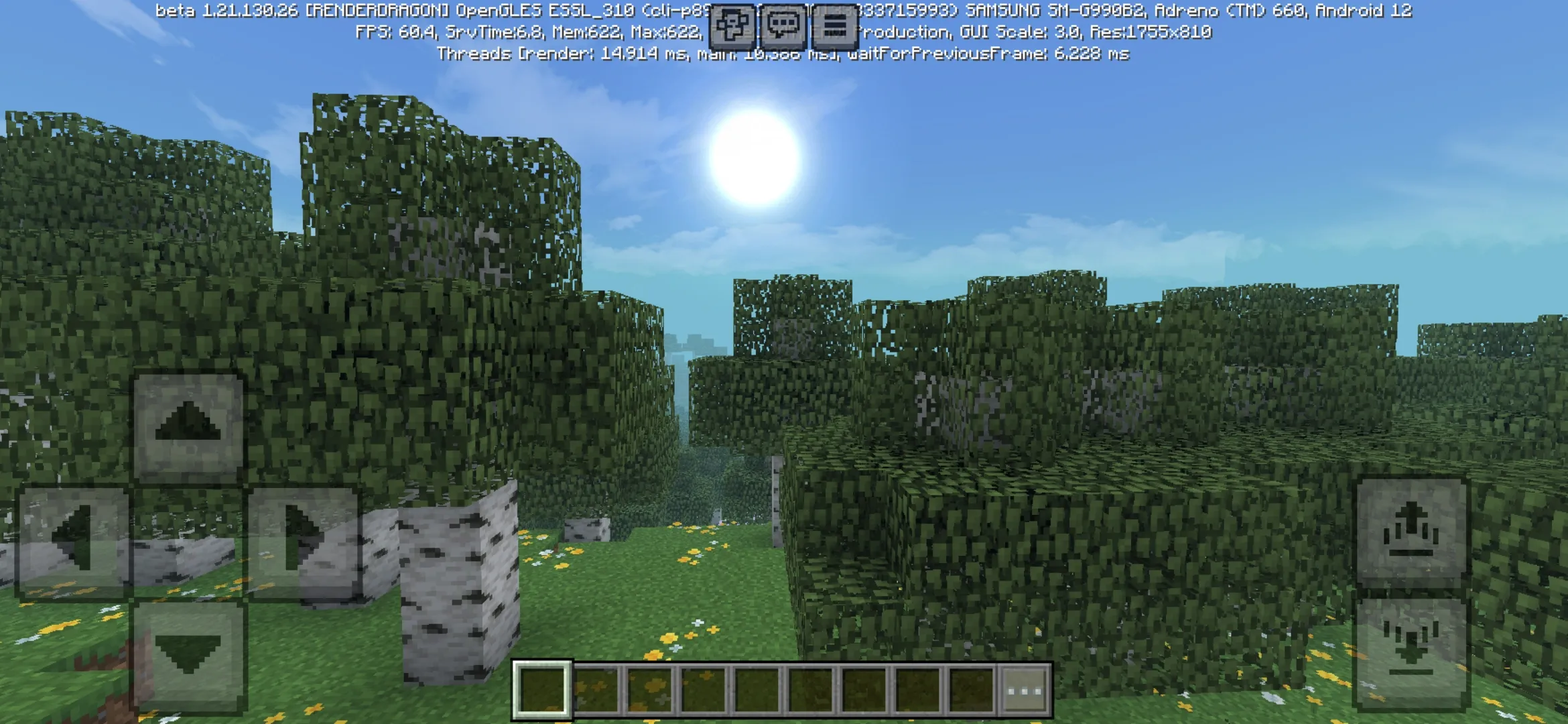 Nature from Yummysheep Shader for Minecraft PE