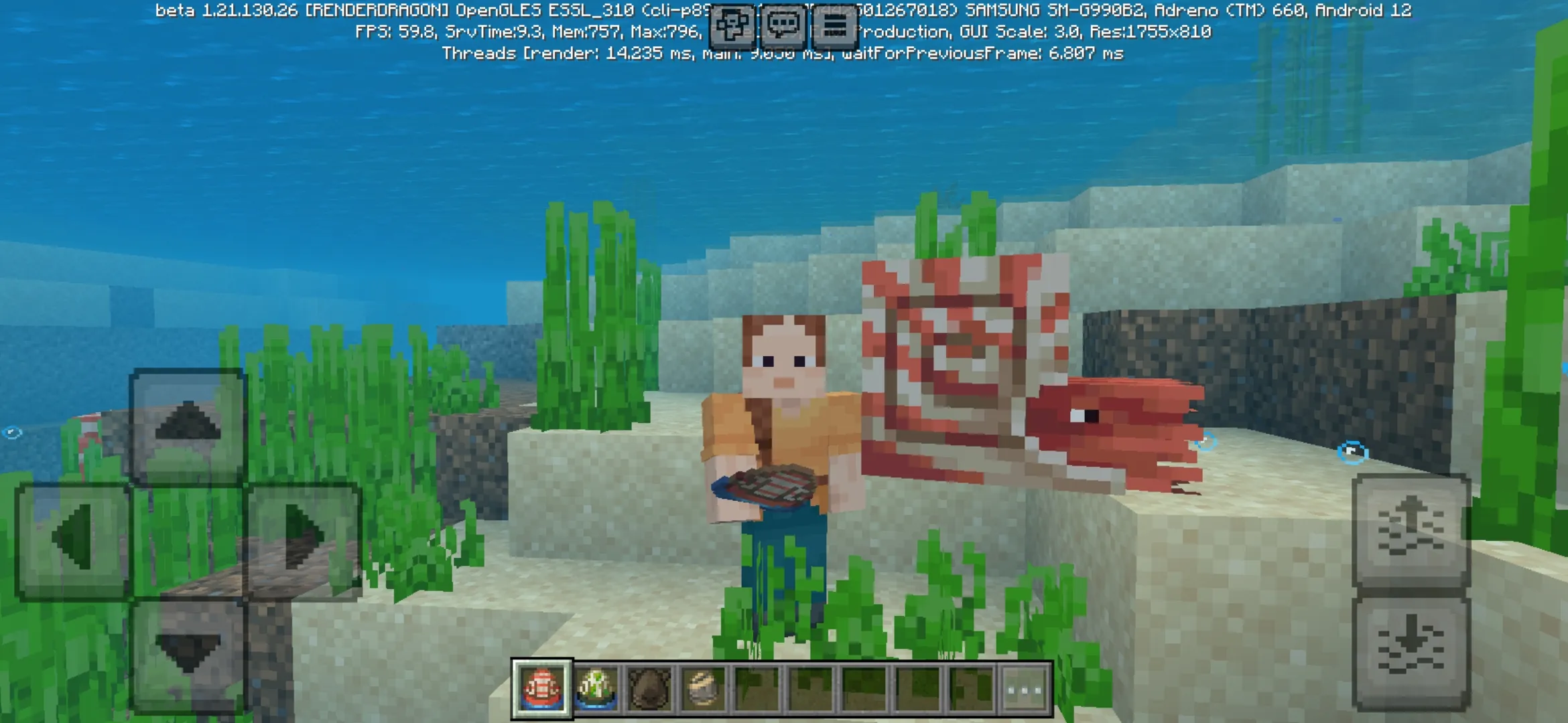 Nautilus from Minecraft PE 1.21